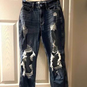 Hollister mom jeans, size 00